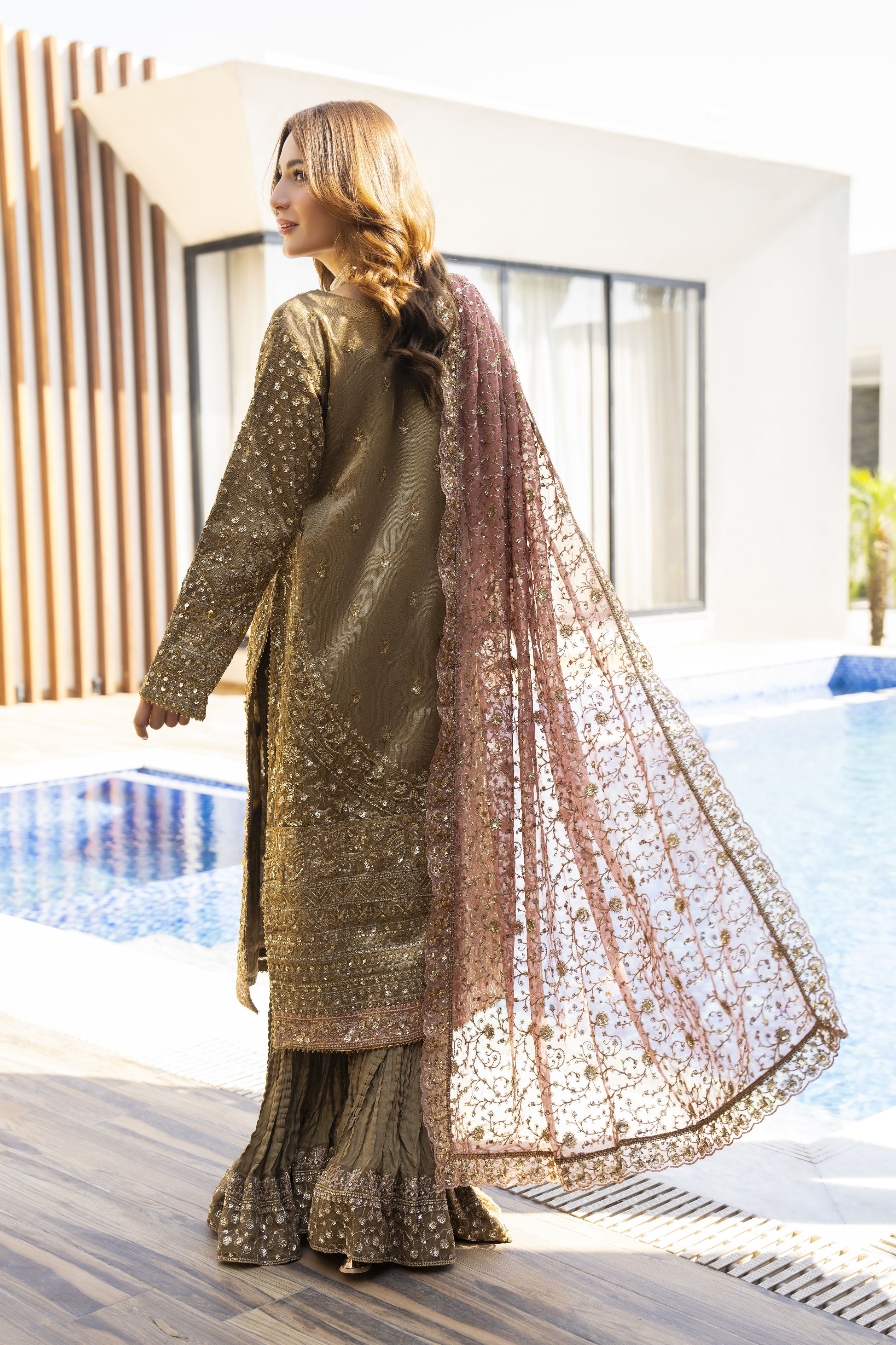 Shaadi Glam Formal Designer Womenswear Dress by Silver SGFD3