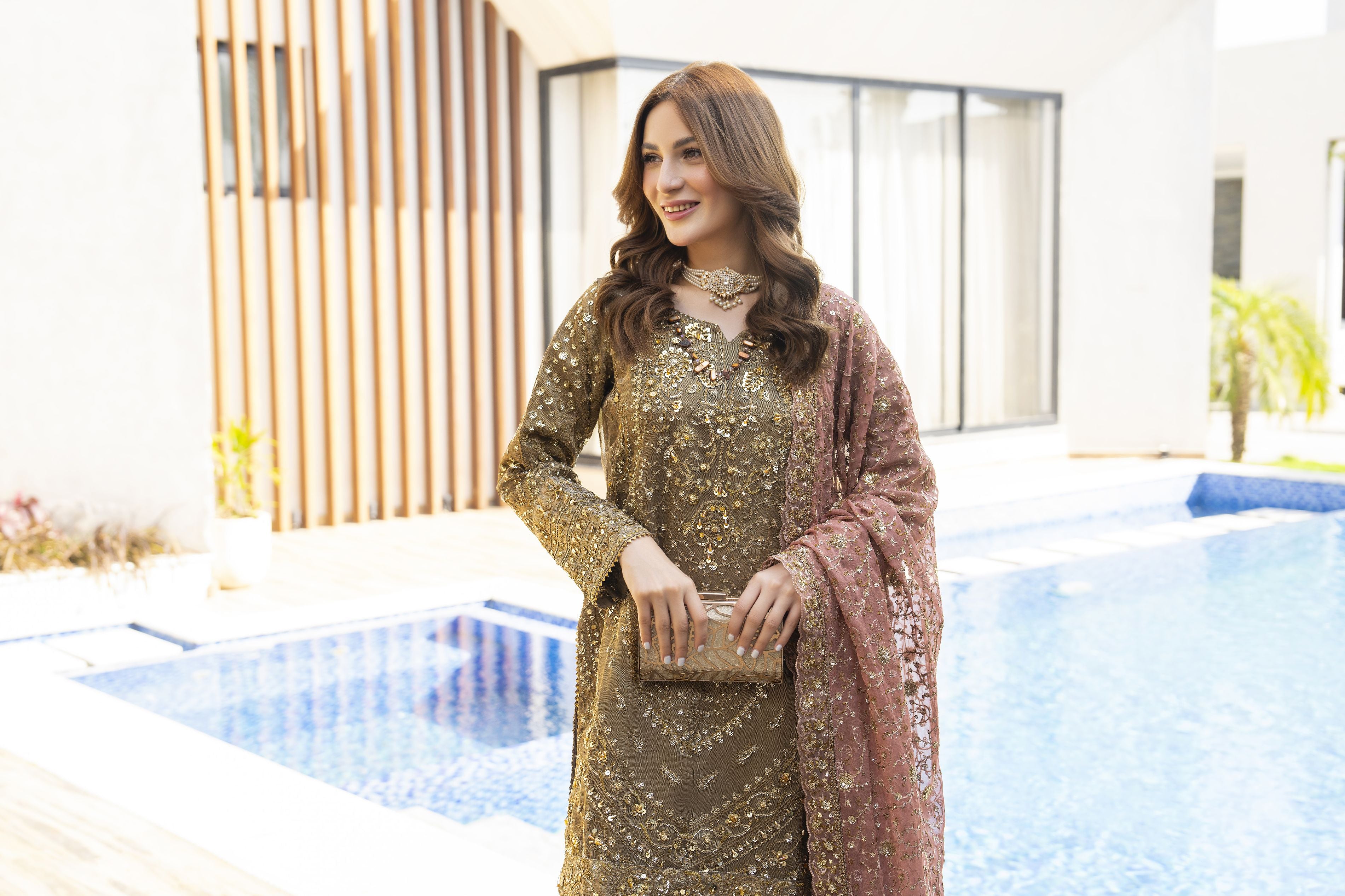 Shaadi Glam Formal Designer Womenswear Dress by Silver SGFD3