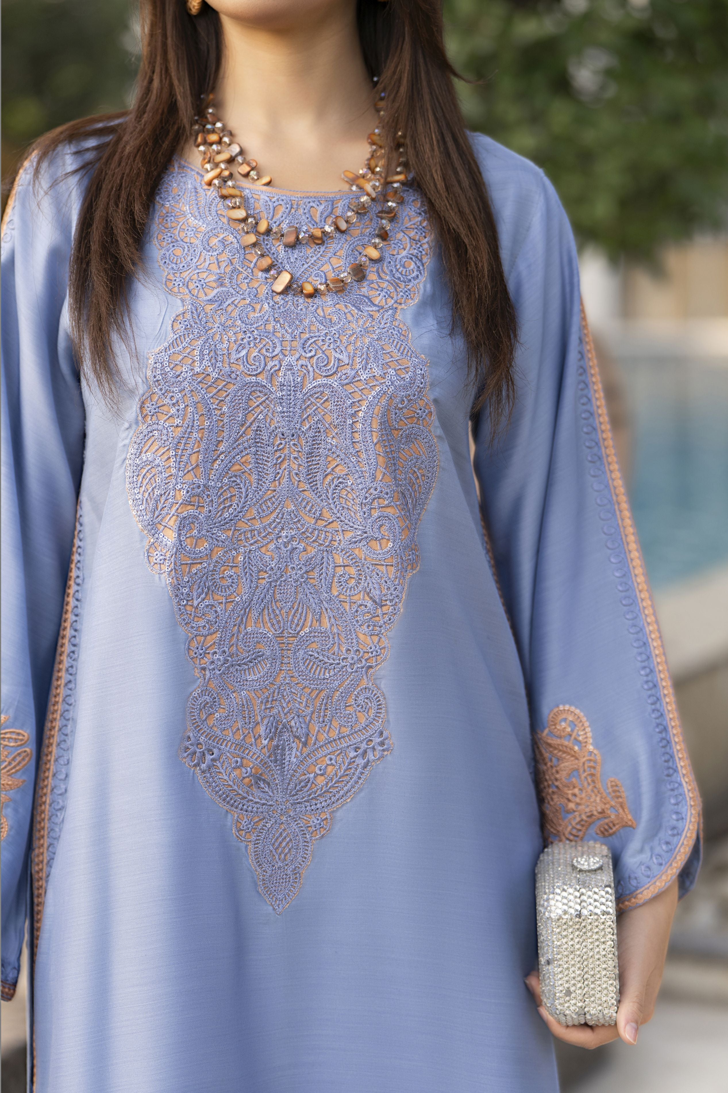 Glow by Hemline – Embroidered Viscose Ready-to-Wear 2PC Suit Glow5