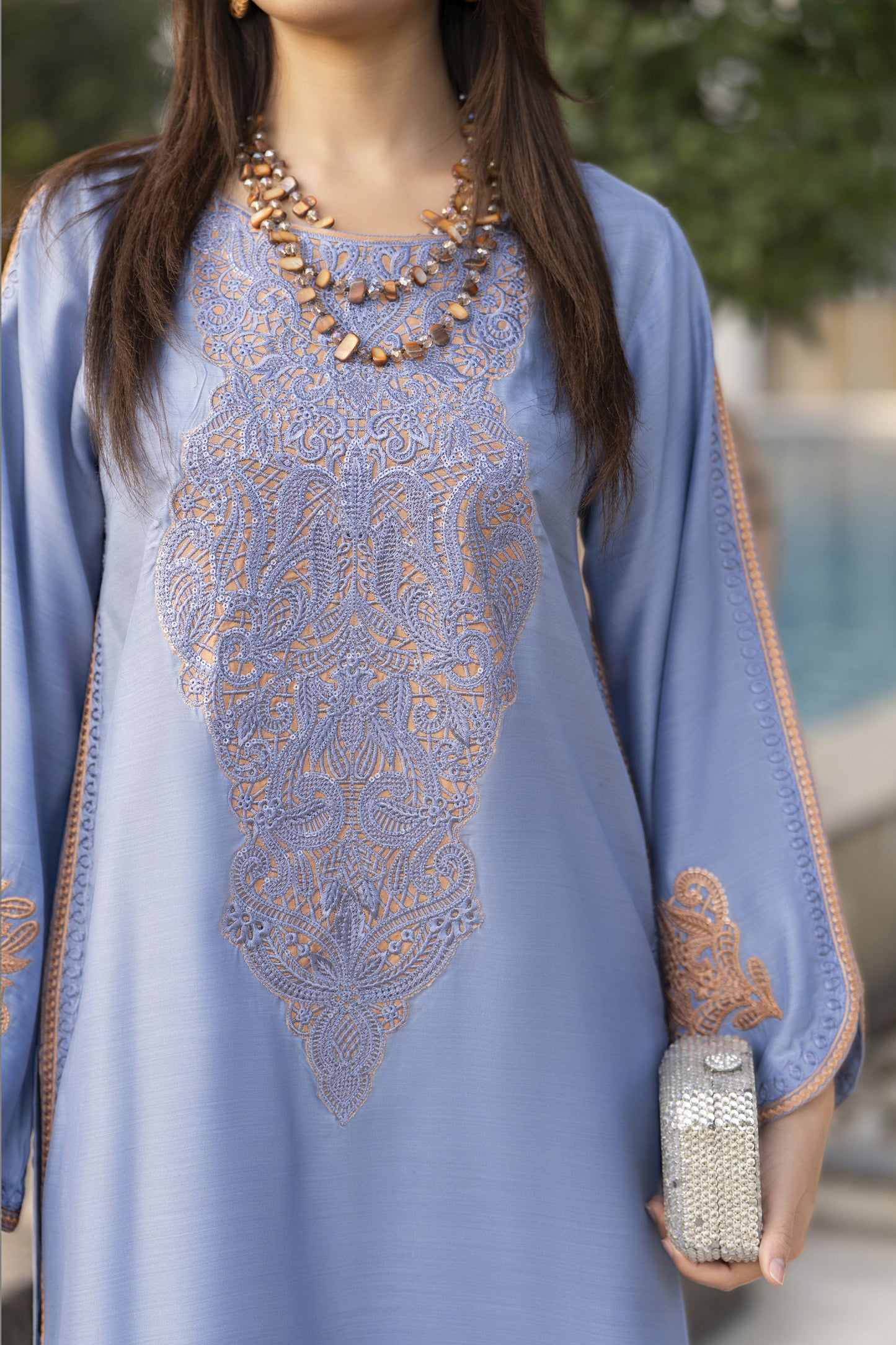 Glow by Hemline – Embroidered Viscose Ready-to-Wear 2PC Suit Glow5