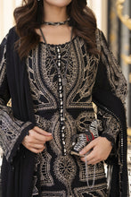 Arwah Aureen AA10 3pc Black Cutwork Luxury Embroidered Cotton Suit