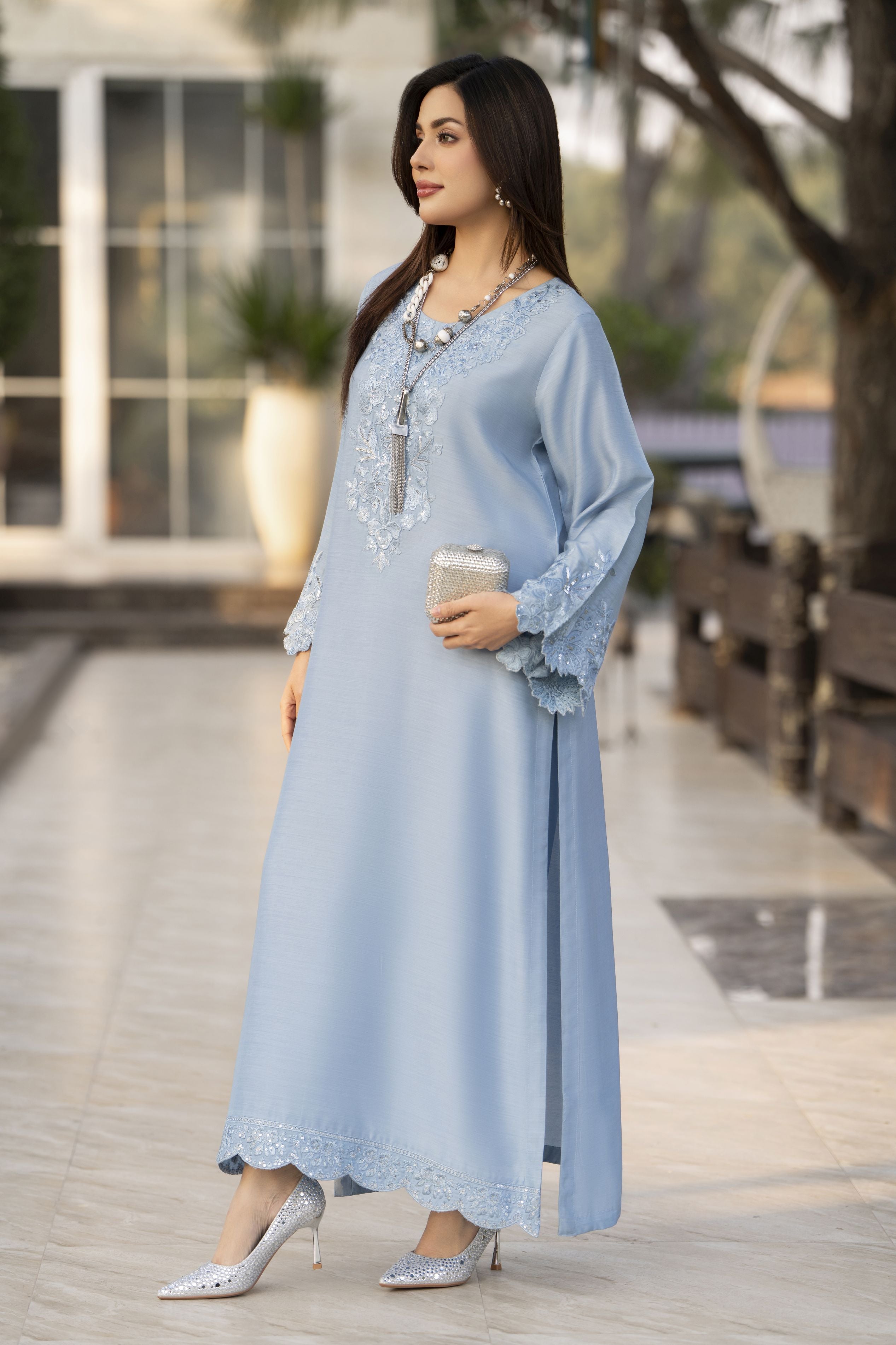 Glow by Hemline – Embroidered Viscose Ready to Wear 2PC Suit Glow8