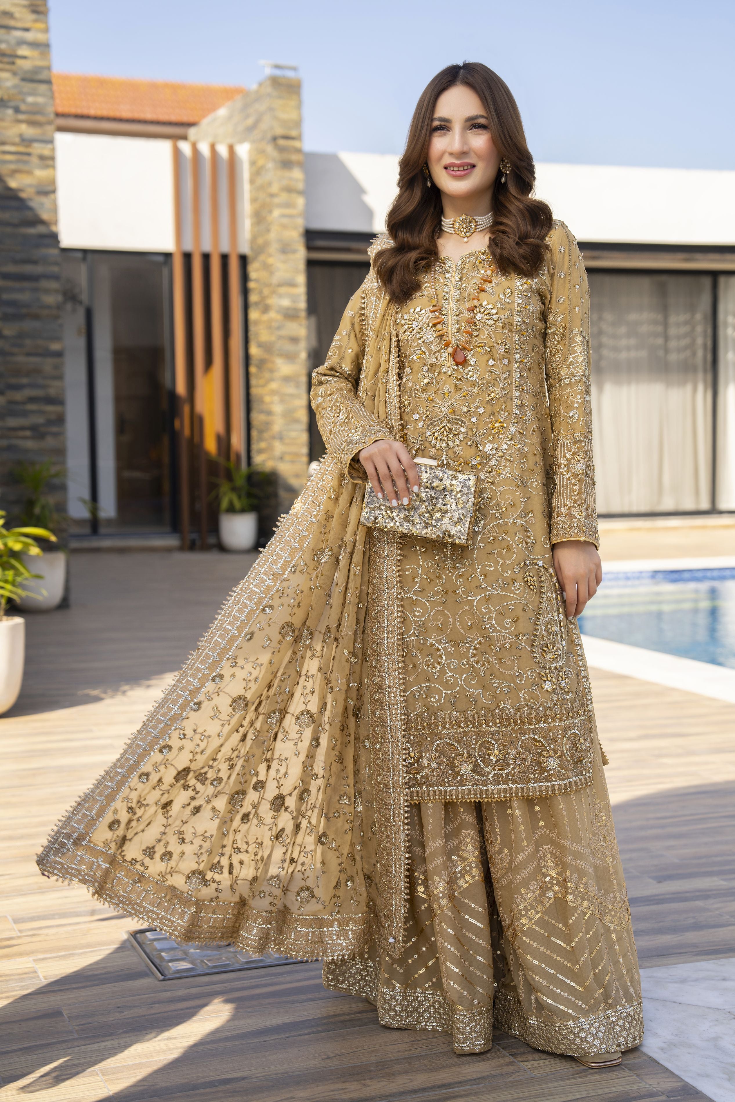 Shaadi Glam Formal Designer Womenswear Dress by Silver SGFD5