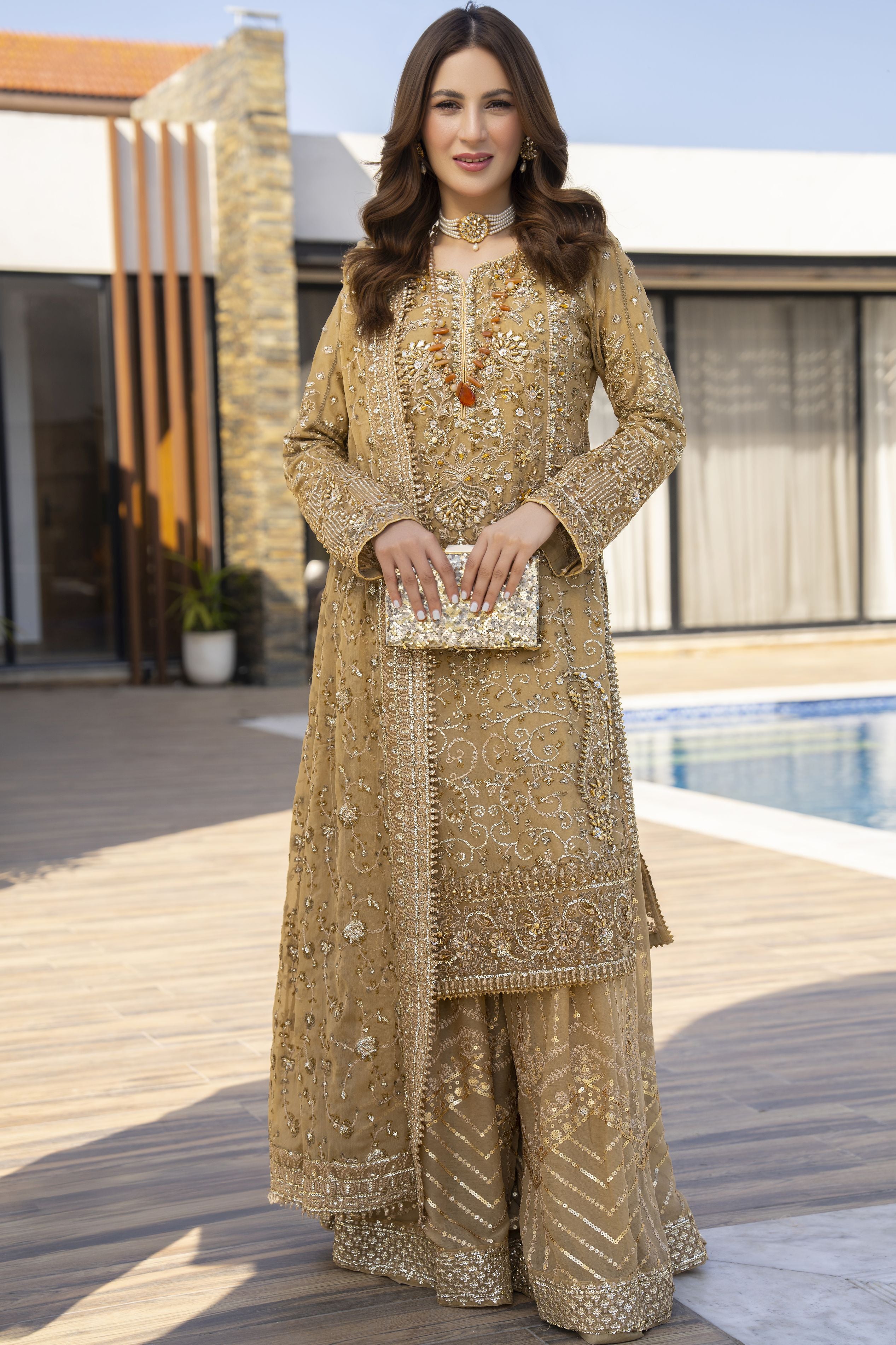 Shaadi Glam Formal Designer Womenswear Dress by Silver SGFD5