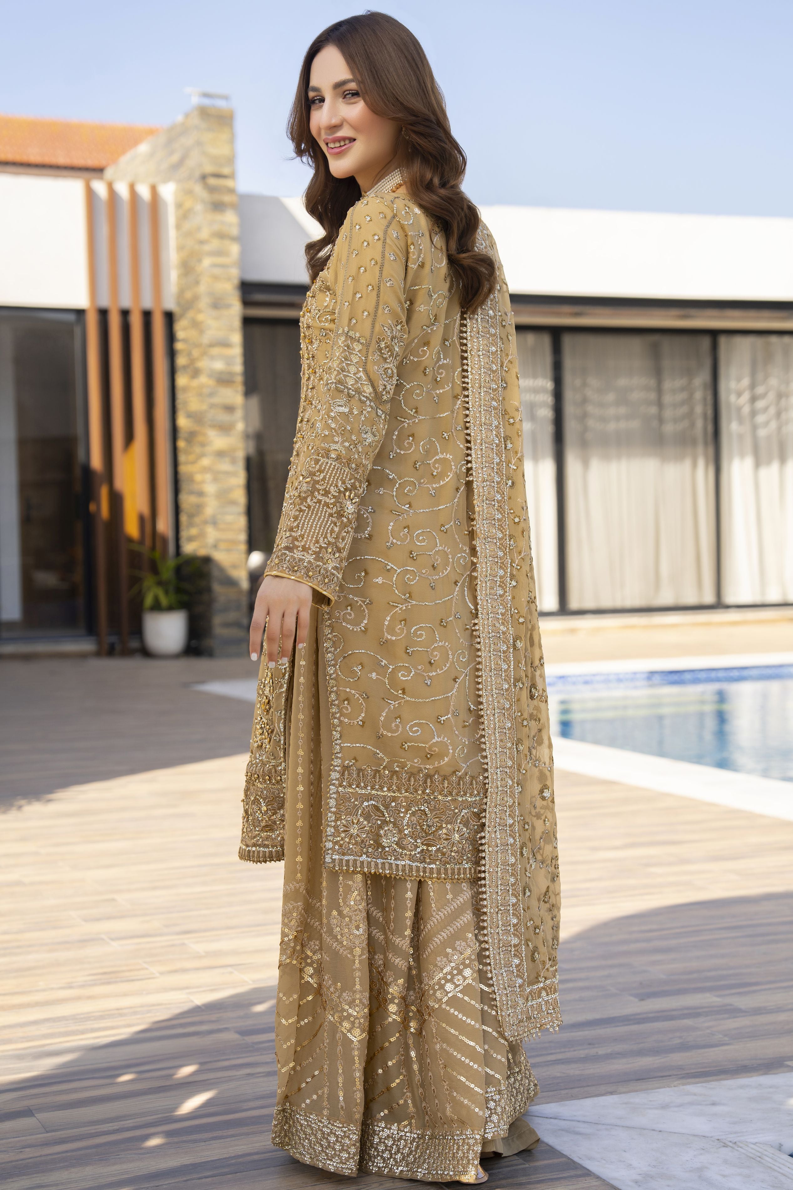 Shaadi Glam Formal Designer Womenswear Dress by Silver SGFD5