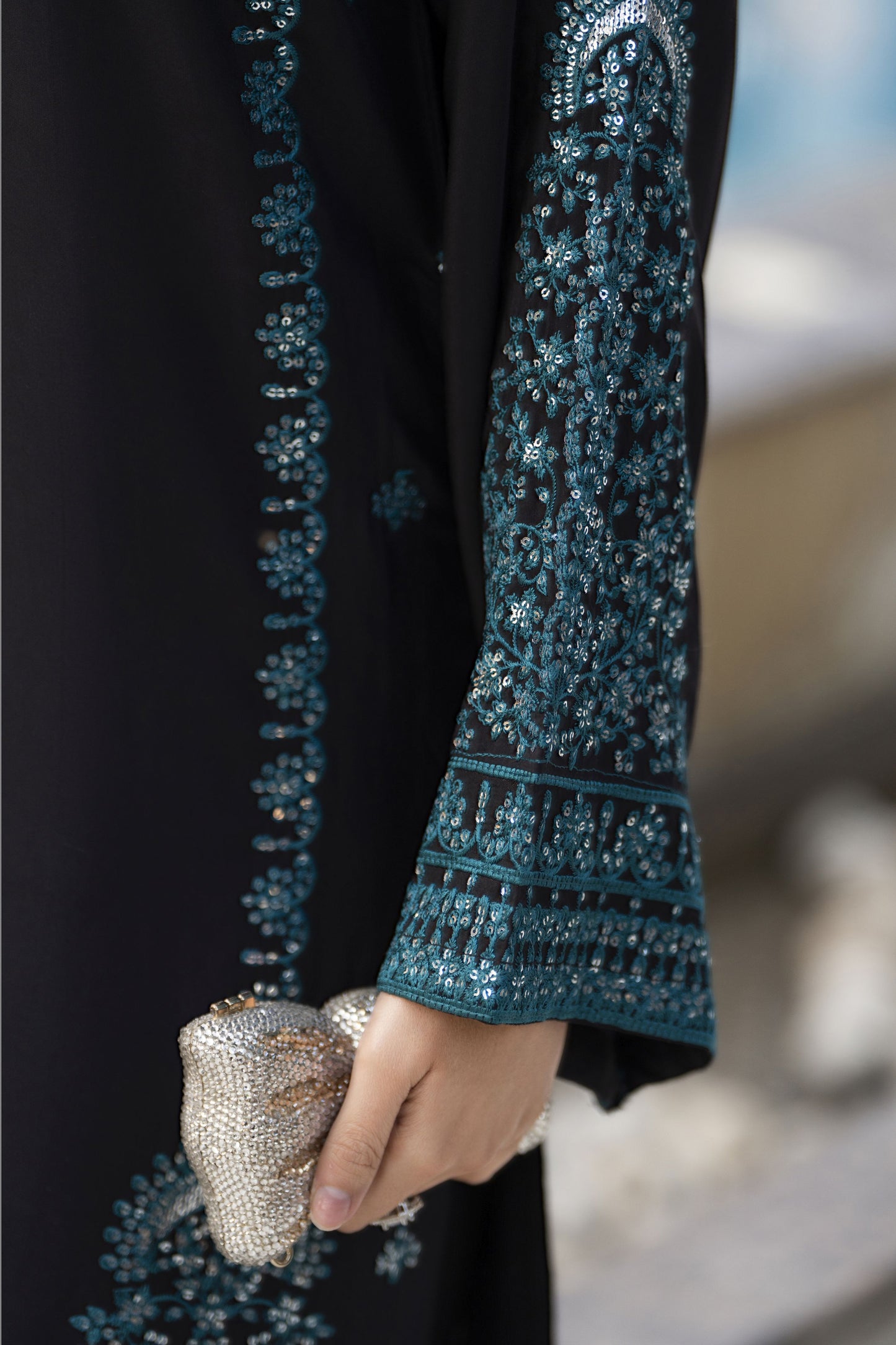 Glow by Hemline – 3PC Raw Silk Embroidered Ready to Wear Suit Glow7