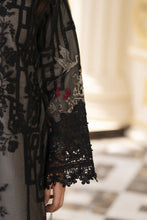 Arwah Aureen AA7 3pc Black Embroidered Suit with Chiffon Diamante Dupatta