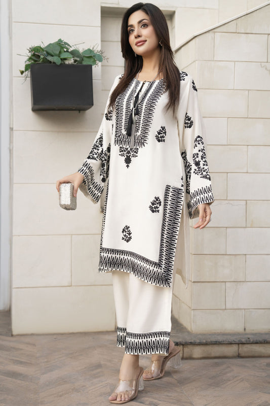 Glow by Hemline – 2PC Embroidered Viscose Ready to Wear Suit Glow9