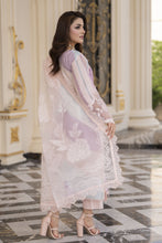 Arwah Aureen AA3 3pc Pink Boring Embroidered Cotton Suit with Organza Dupatta