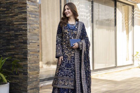 Shaadi Glam Formal Designer Womenswear Dress by Silver SGFD6