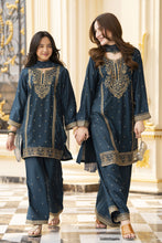 Threads of Love by Hemline – TOL5 Embroidered Viscose Mother Daughter Matching Dress