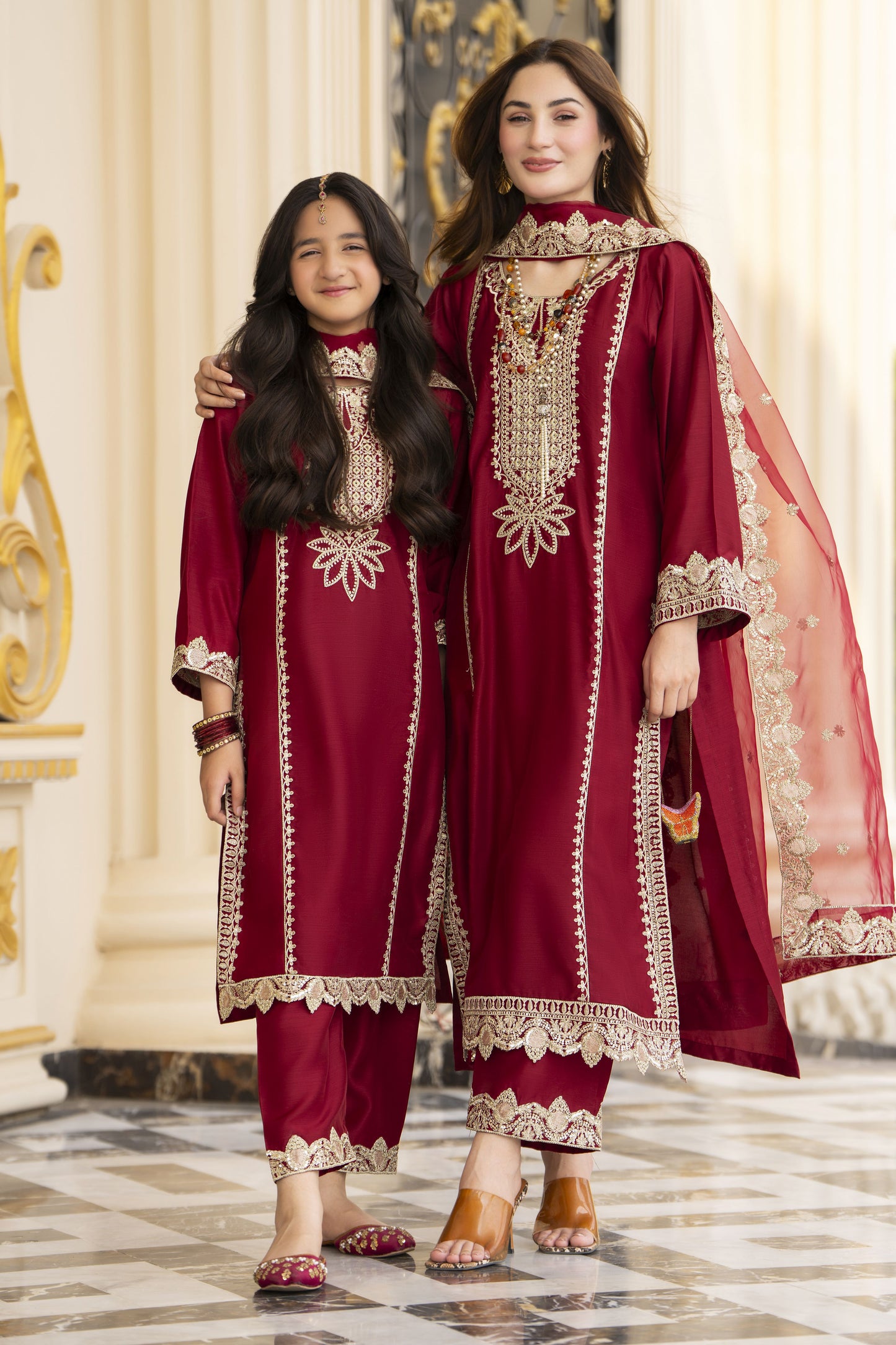 Threads of Love by Hemline – TOL9 Mother Daughter Matching Dress
