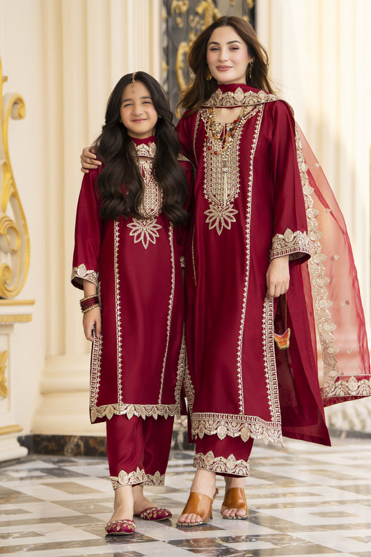 Threads of Love by Hemline – TOL9 Mother Daughter Matching Dress