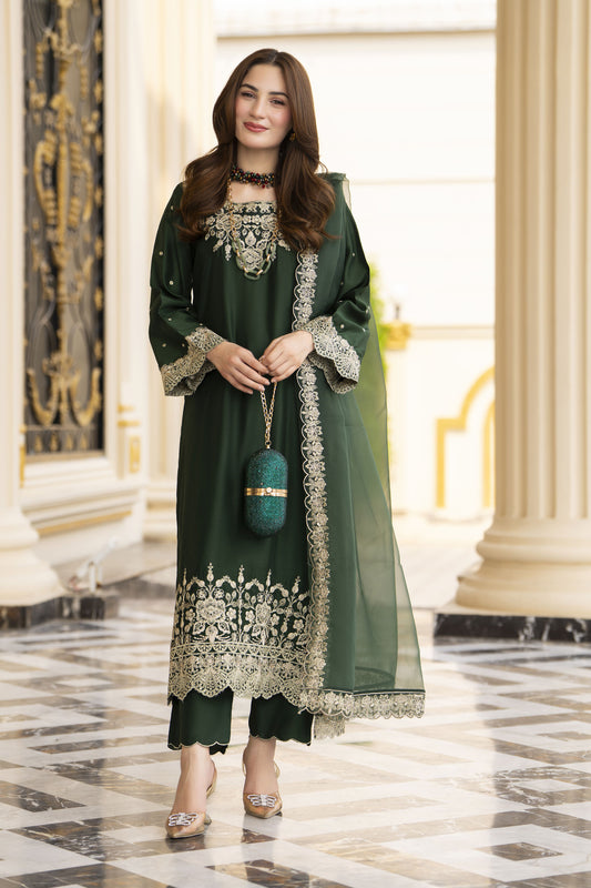 Threads of Love by Hemline – TOL1 Embroidered Viscose Mother Daughter Matching Dress