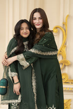 Threads of Love by Hemline – TOL1 Embroidered Viscose Mother Daughter Matching Dress