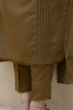 Aabpara Simply Warm Linen 3pc Ready to Wear with Dyed Net Dupatta SWA6