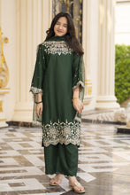 Threads of Love by Hemline – TOL1 Embroidered Viscose Mother Daughter Matching Dress
