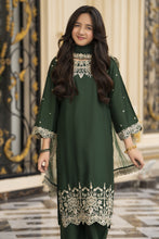 Threads of Love by Hemline – TOL1 Embroidered Viscose Mother Daughter Matching Dress