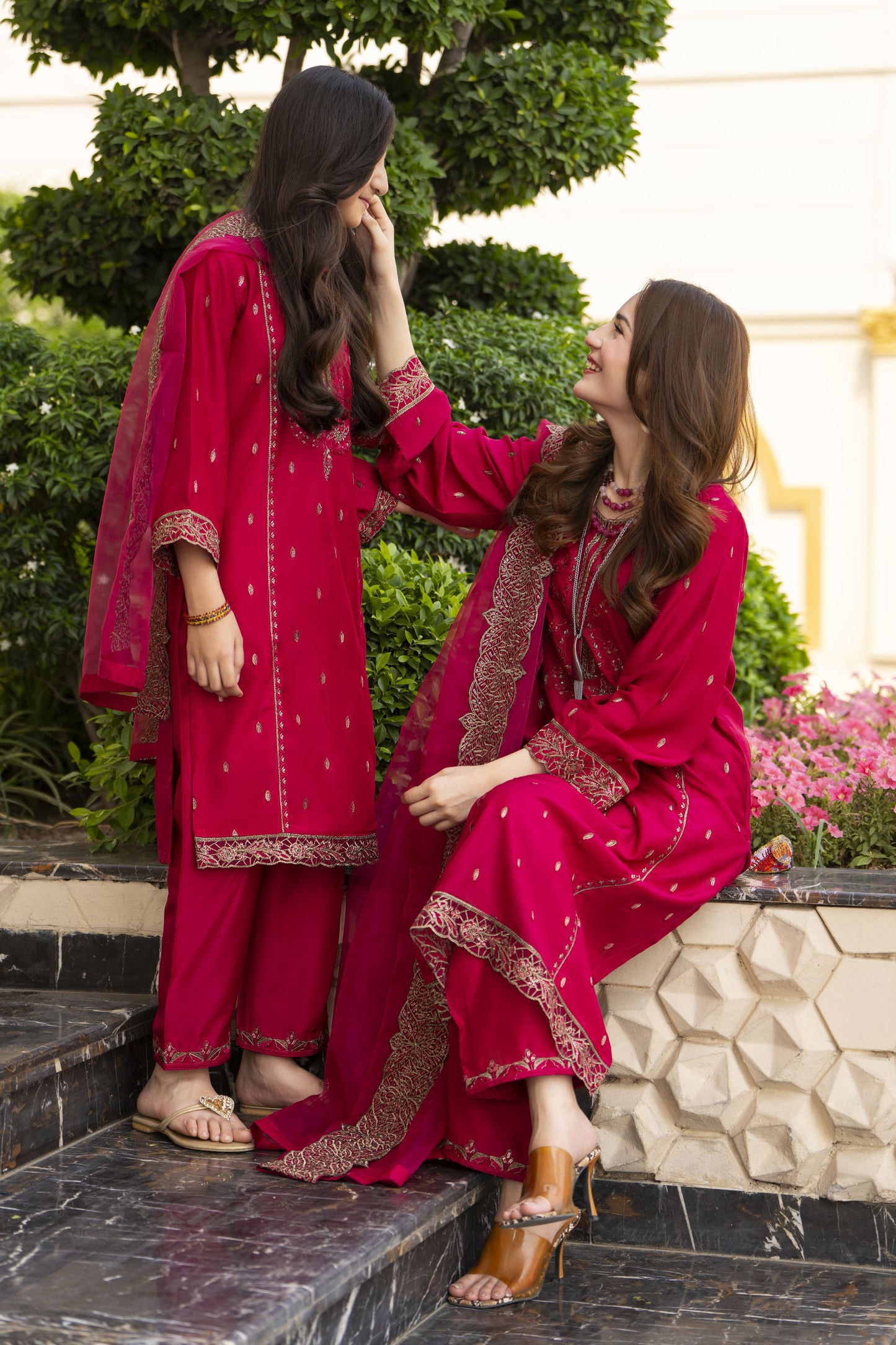 Threads of Love by Hemline – TOL7 Mother Daughter Matching Dress