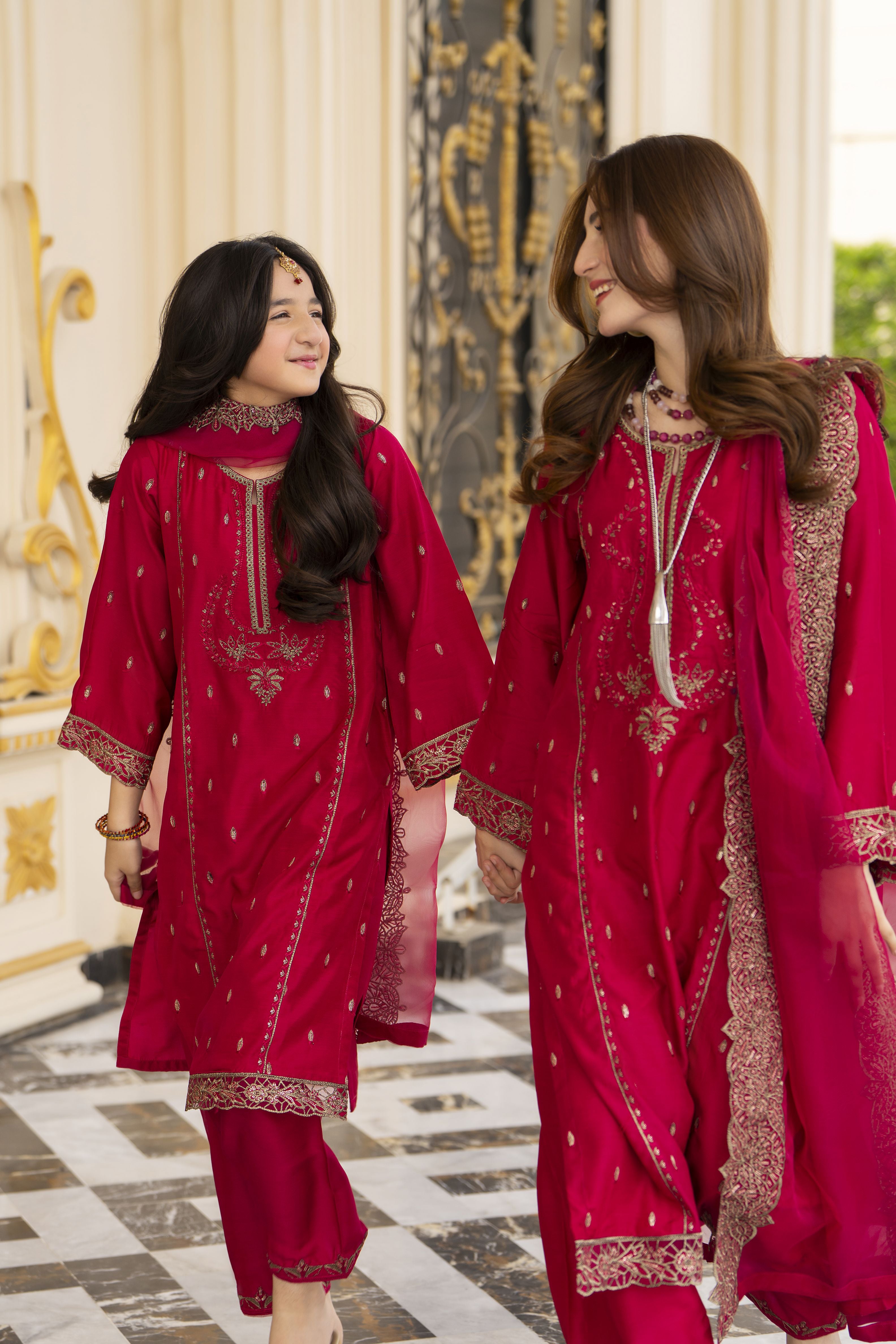 Threads of Love by Hemline – TOL7 Mother Daughter Matching Dress