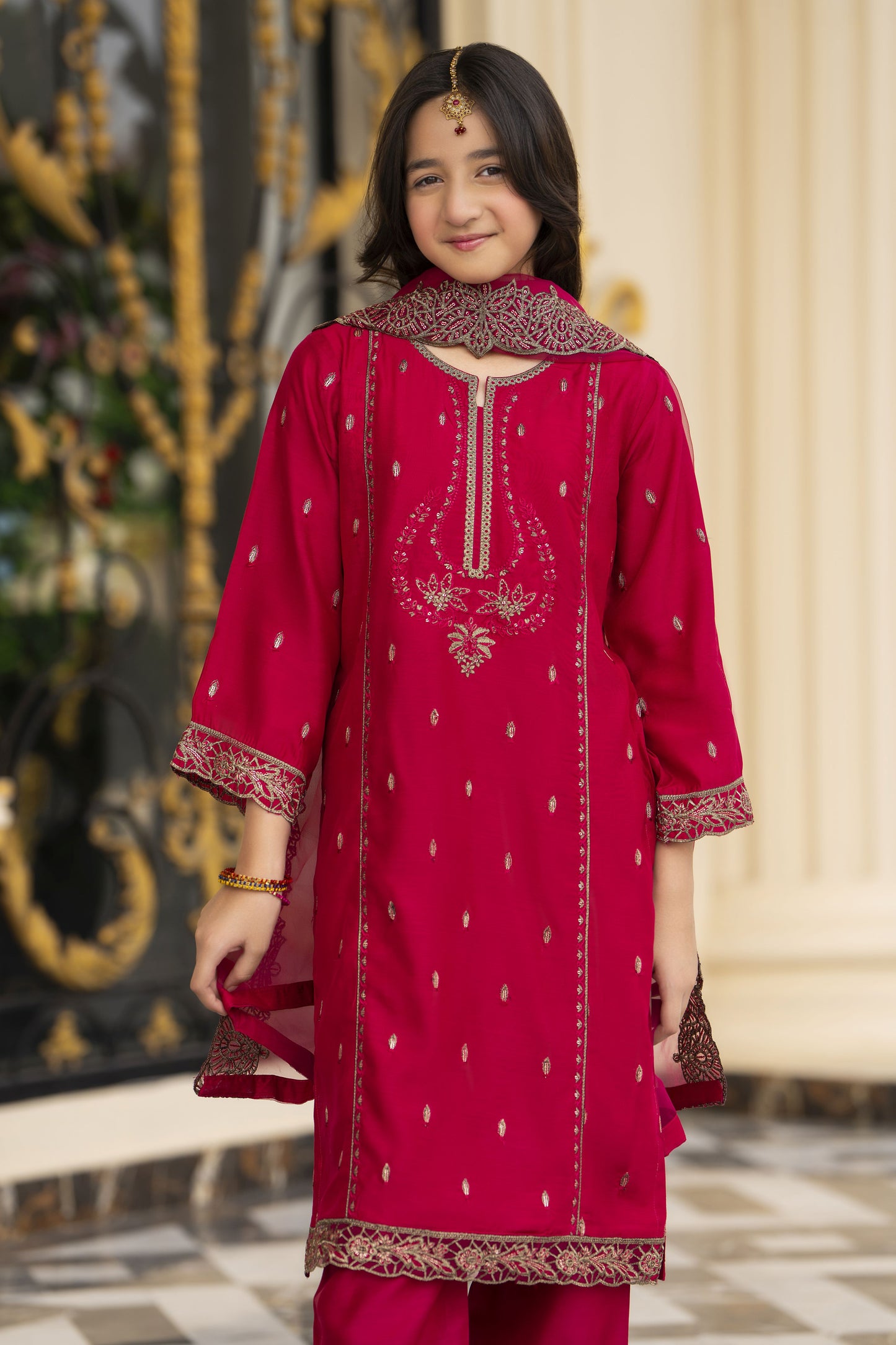 Threads of Love by Hemline – TOL7 Mother Daughter Matching Dress