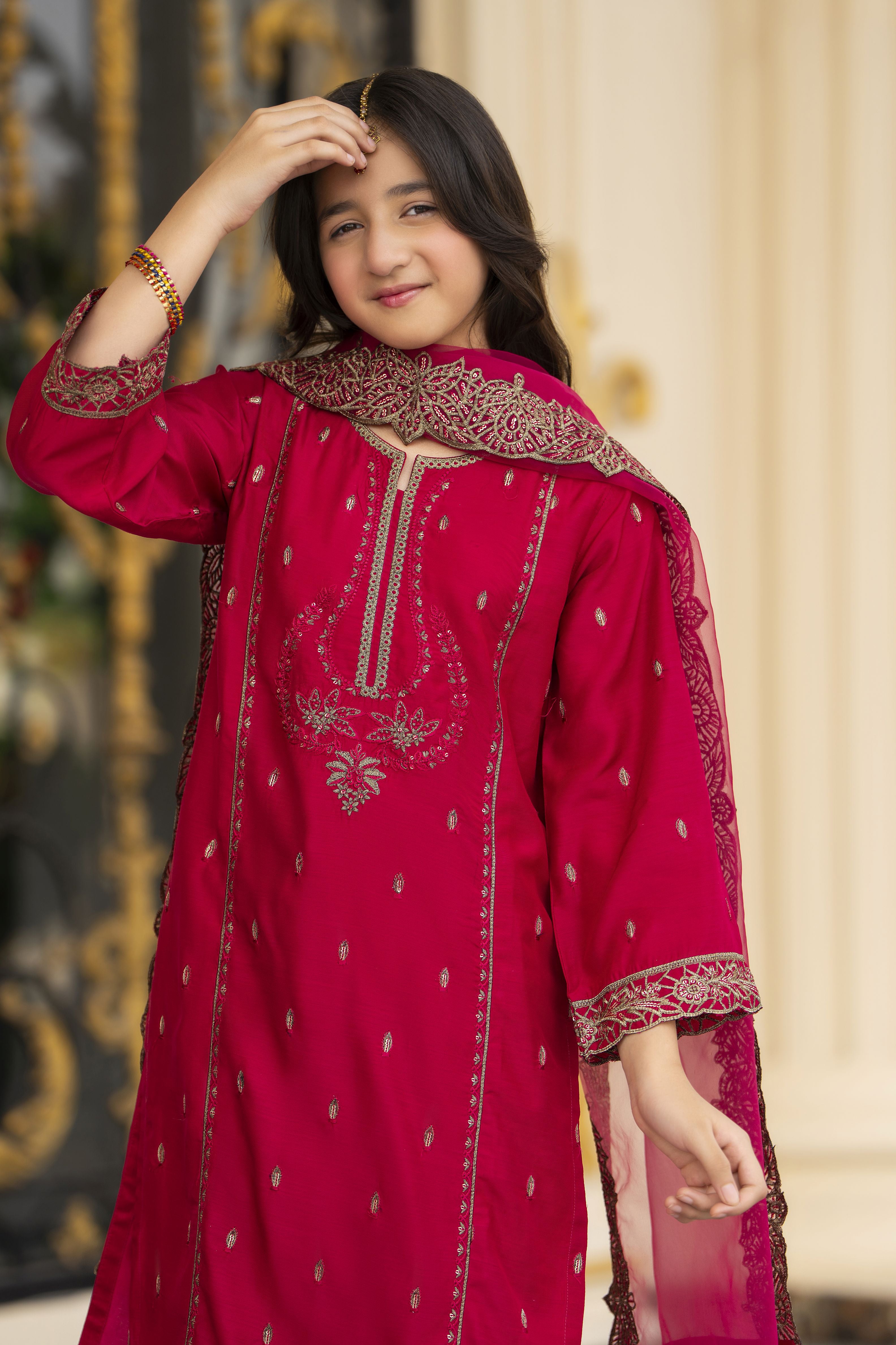 Threads of Love by Hemline – TOL7 Mother Daughter Matching Dress