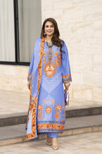 NBH3 Naqsh by Hemline Poly Grip 3PC A-Line Suit with Herringbone Dupatta