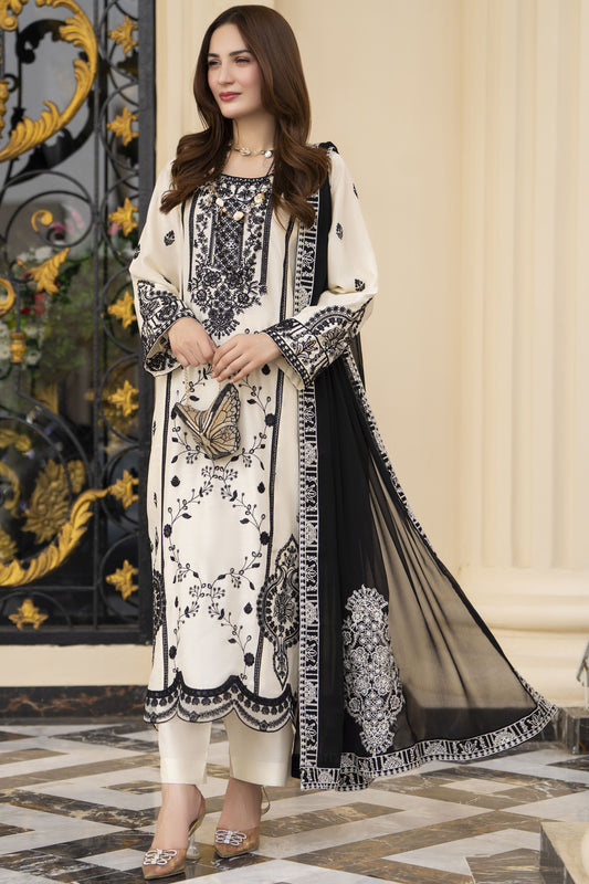 Threads of Love by Hemline – TOL3 Embroidered Viscose Mother Daughter Matching Dress
