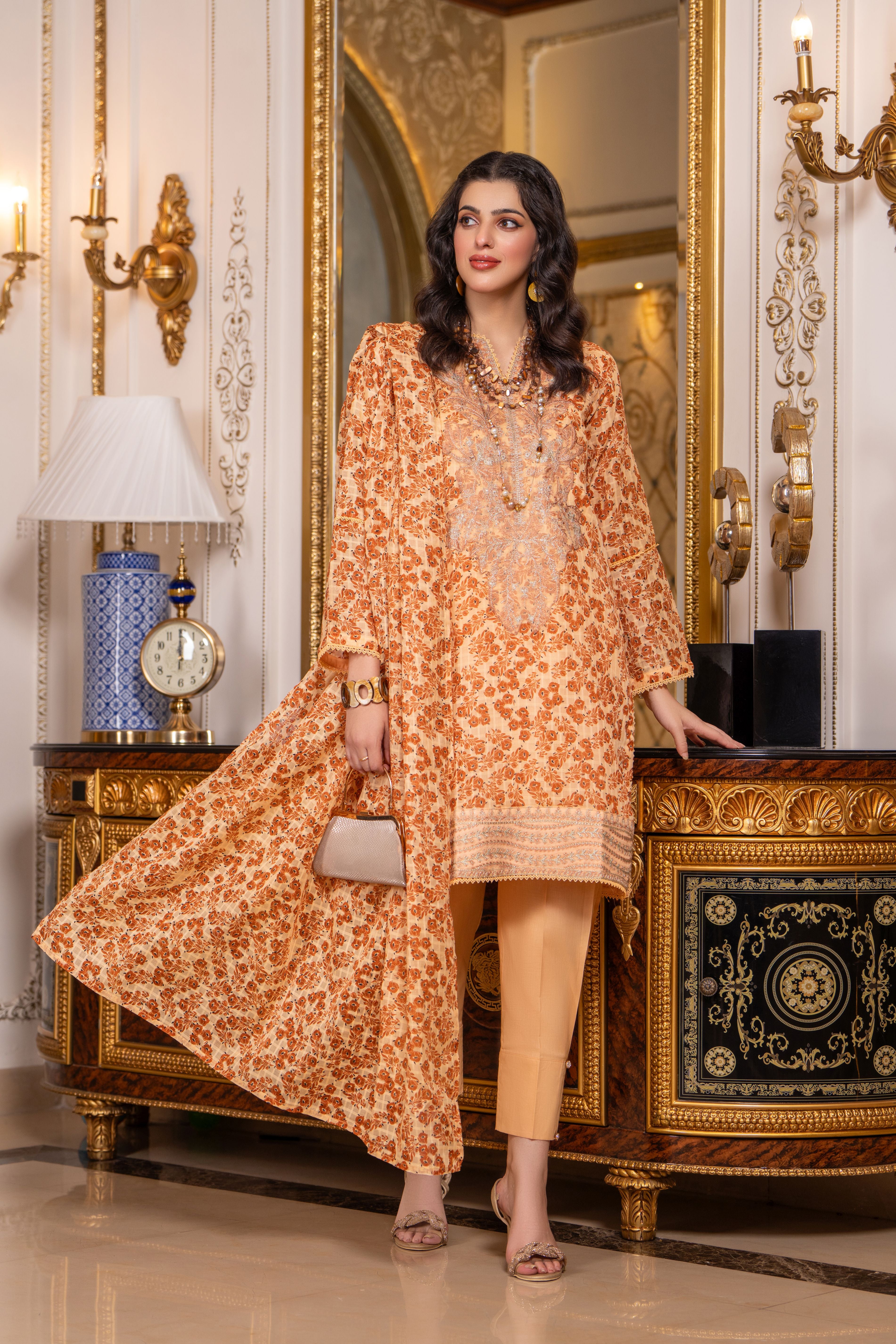 Gul Warun Doria Lawn Essential Prints GWEP04