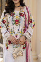 Arwah Aureen AA1 3pc Cutwork Embroidered Cotton Suit with Silk Dupatta