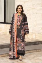 NBH8 Naqsh by Hemline Poly Grip 3PC A-Line Suit with Herringbone Dupatta