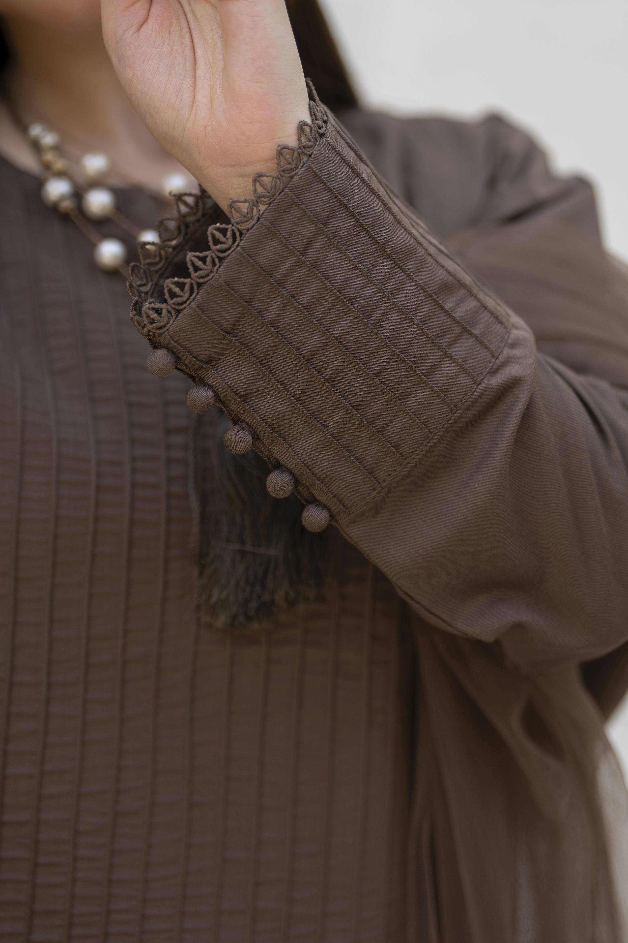 Aabpara Simply Warm Winter Linen 3pc Ready to Wear with Dyed Net Dupatta SWA7