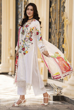 Arwah Aureen AA1 3pc Cutwork Embroidered Cotton Suit with Silk Dupatta