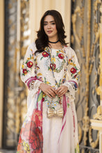 Arwah Aureen AA1 3pc Cutwork Embroidered Cotton Suit with Silk Dupatta