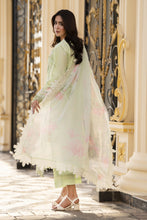 Arwah Aureen AA13 3pc Embroidered Cotton Long Suit with Printed Chiffon Dupatta