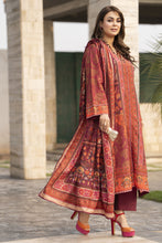 NBH7 Naqsh by Hemline Poly Grip 3PC A-Line Suit with Herringbone Dupatta