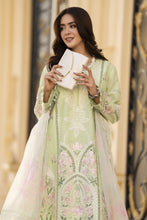Arwah Aureen AA13 3pc Embroidered Cotton Long Suit with Printed Chiffon Dupatta