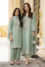 Threads of Love by Hemline – TOL4 Embroidered Viscose Mother Daughter Matching Dress