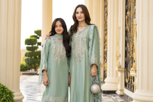 Threads of Love by Hemline – TOL4 Embroidered Viscose Mother Daughter Matching Dress