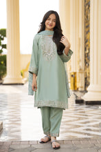 Threads of Love by Hemline – TOL4 Embroidered Viscose Mother Daughter Matching Dress