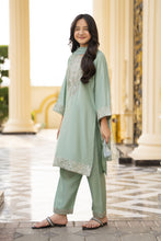 Threads of Love by Hemline – TOL4 Embroidered Viscose Mother Daughter Matching Dress