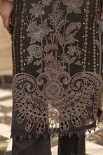 Arwah Aureen AA12 3pc Embroidered Cotton Long Suit with Organza Dupatta