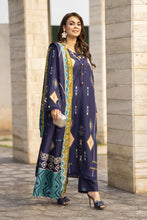 NBH5 Naqsh by Hemline Printed Poly Grip 3PC A-Line Suit
