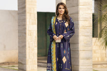 NBH5 Naqsh by Hemline Printed Poly Grip 3PC A-Line Suit