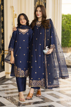 Threads of Love by Hemline – TOL2 Embroidered Viscose Mother Daughter Matching Dress