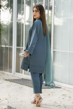 Aabpara Simply Warm Winter Linen 3pc Ready to Wear with Dyed Net Dupatta SWA9