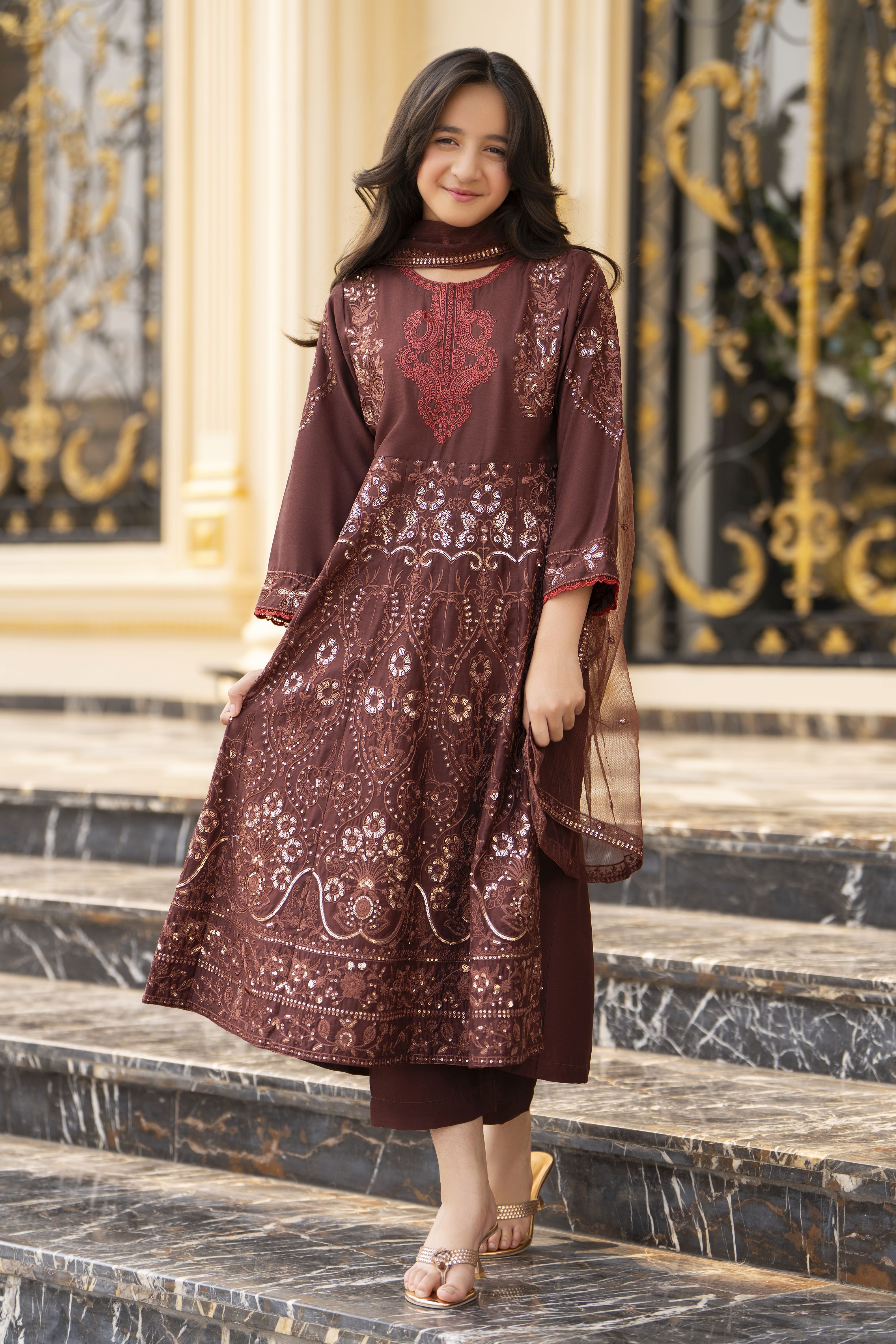 Threads of Love by Hemline – TOL10 Mother Daughter Matching Frock