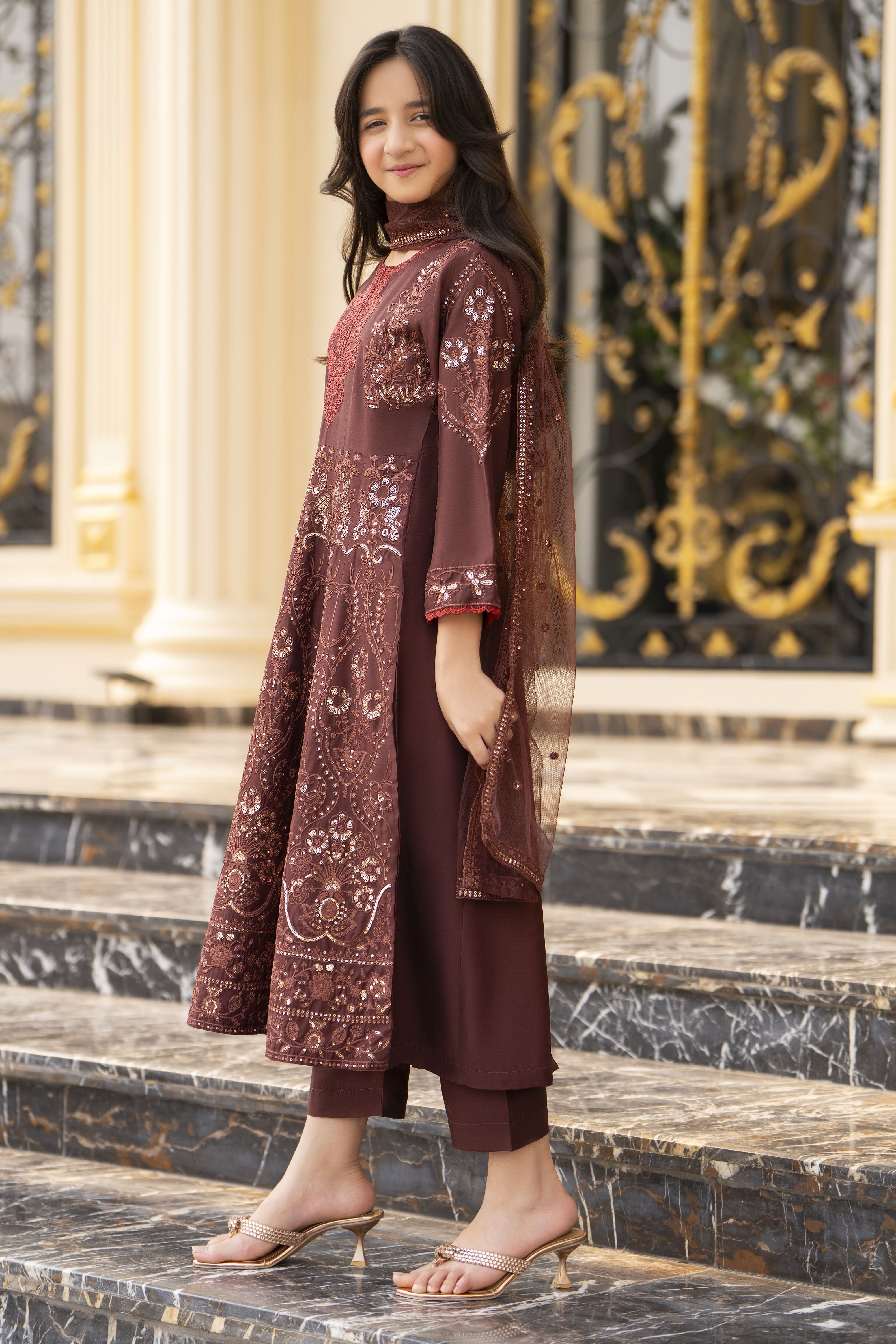 Threads of Love by Hemline – TOL10 Mother Daughter Matching Frock