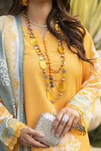 NBH1 Naqsh by Hemline Printed Poly Grip 3PC Suit with Herringbone Dupatta