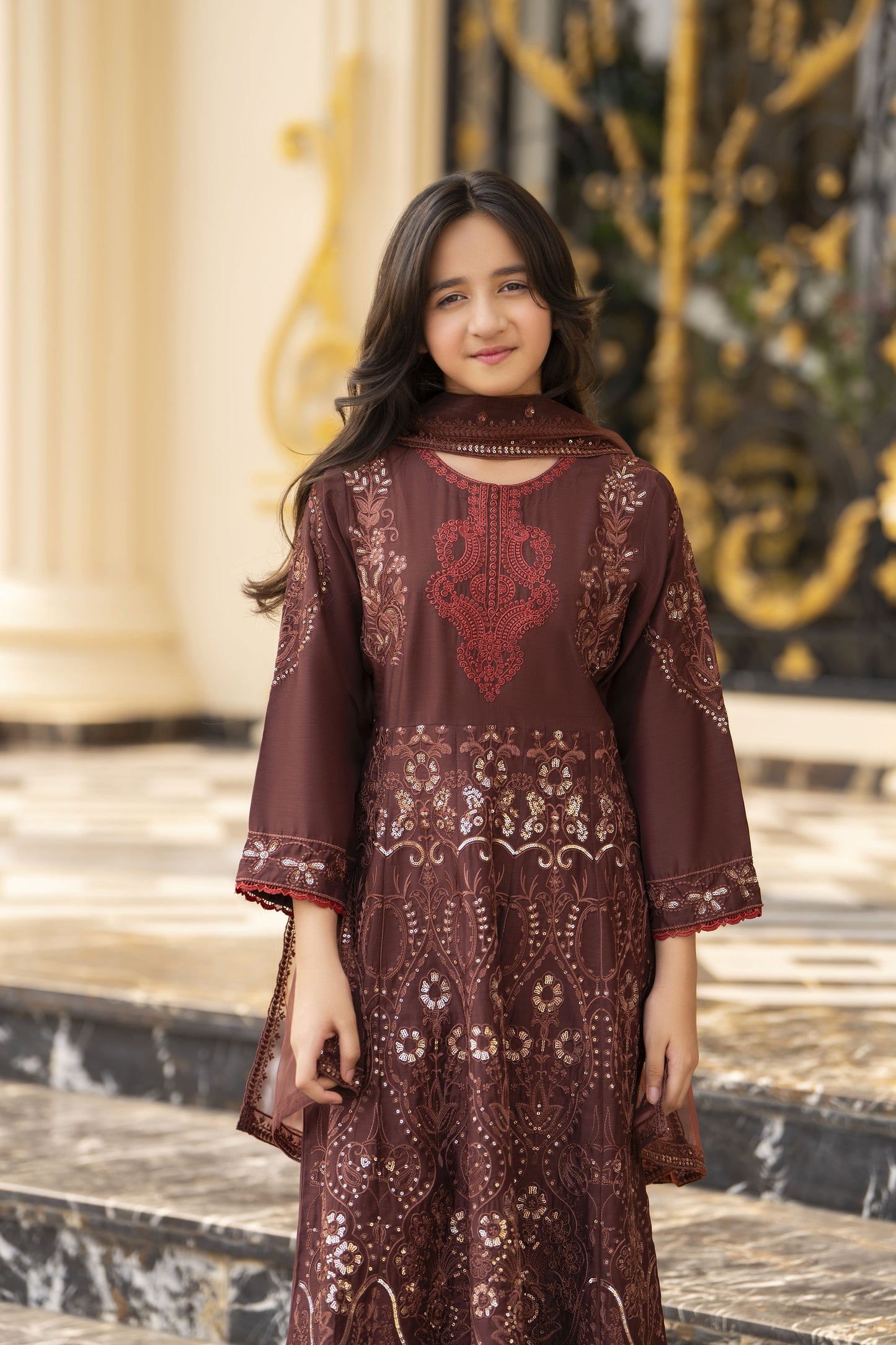 Threads of Love by Hemline – TOL10 Mother Daughter Matching Frock